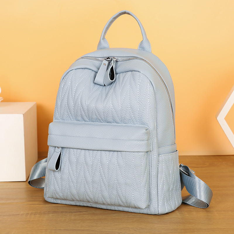 Quilted Leather Backpack Kalsten