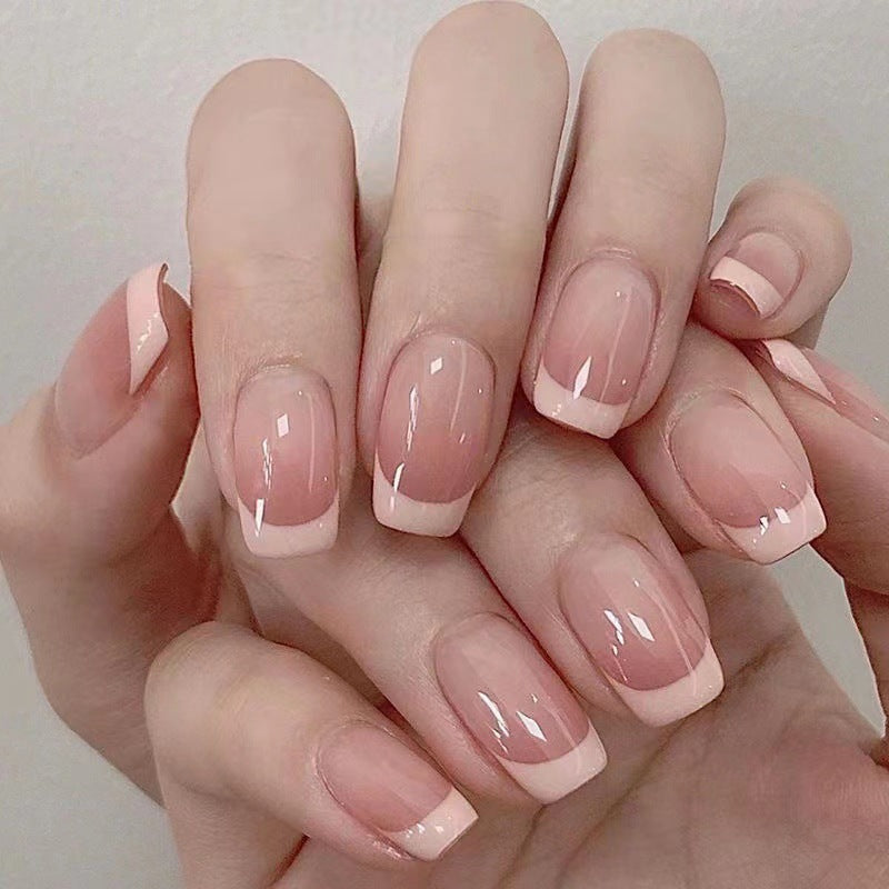 Elegant French Tip Press-On Nail Set