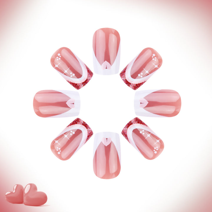 Elegant French Tip Gel Nail Set Kalsten