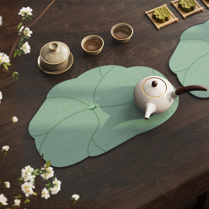 Elegant Leaf-Shaped Table Placemats