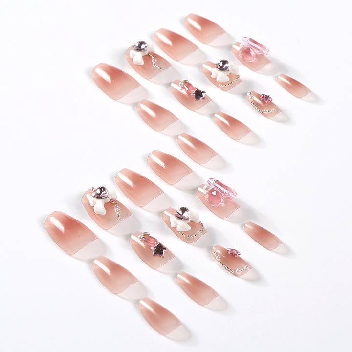 Artistic 3D Floral Press-On Nail Set Kalsten