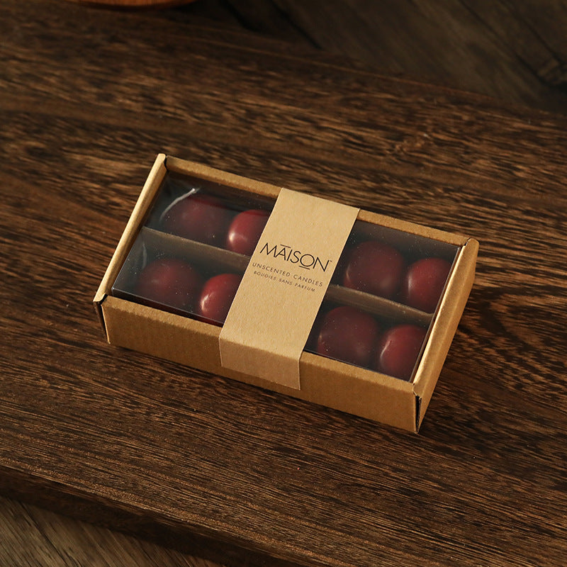 Decorative Unscented Soy Tealight Sphere Candle Gift Set