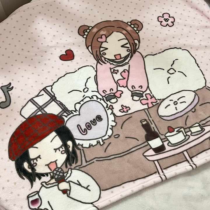 Cartoon-Themed Cozy Fleece Blanket