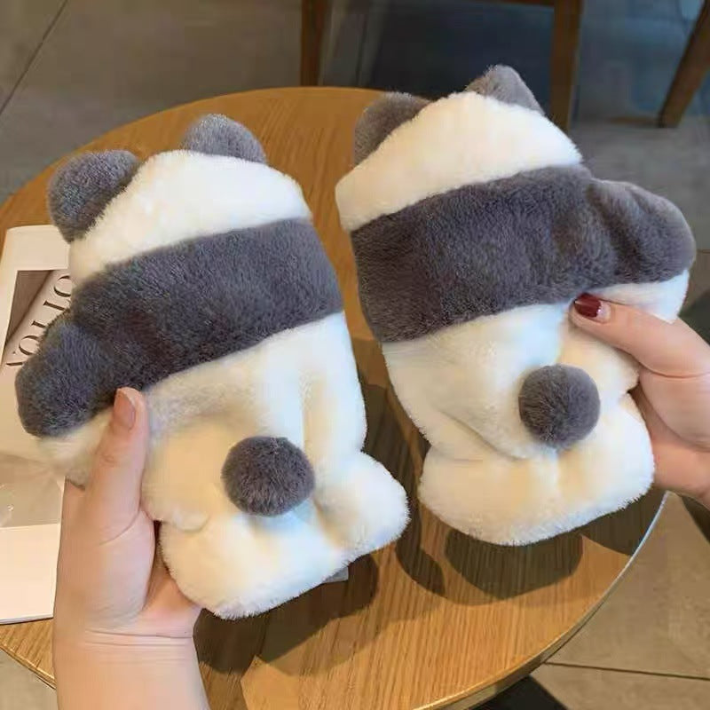 Cute Cat-Themed Plush Mittens Kalsten