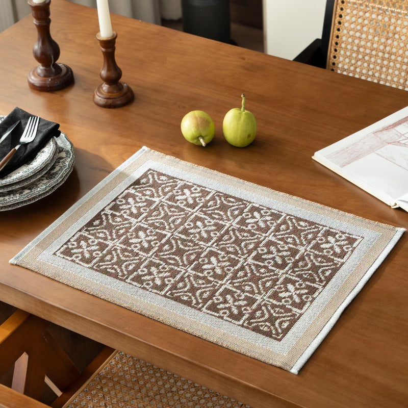 Reversible jacquard scarf with ornamental weaving pattern Kalsten