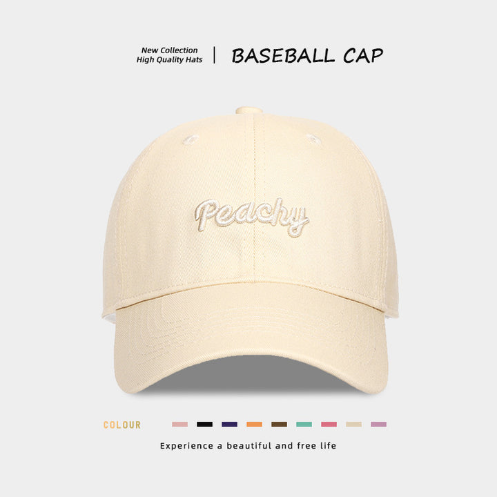 Stylish Peachy Embroidered Baseball Cap