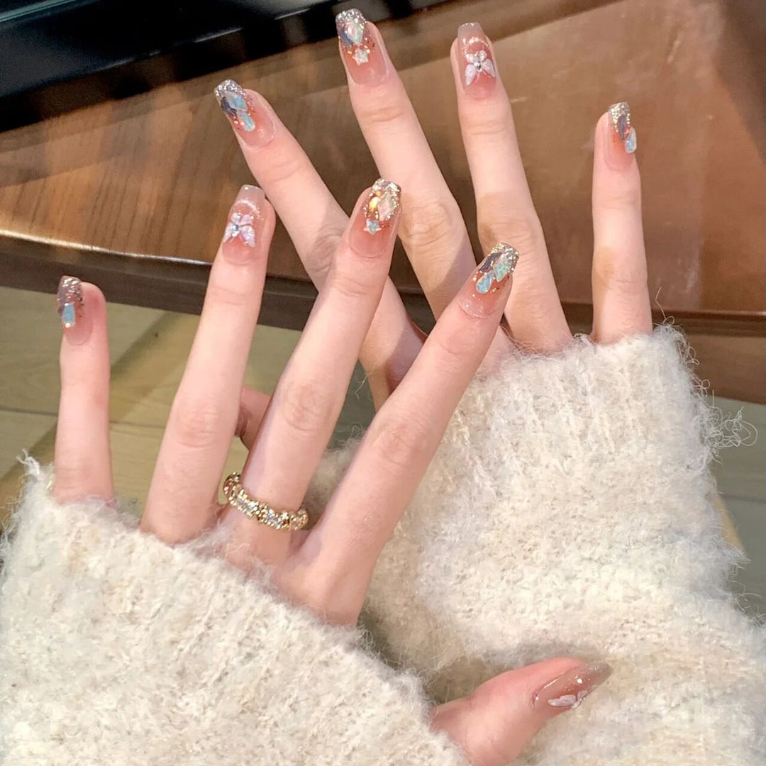 Premium Glittering Press-On Nail Extensions Kalsten