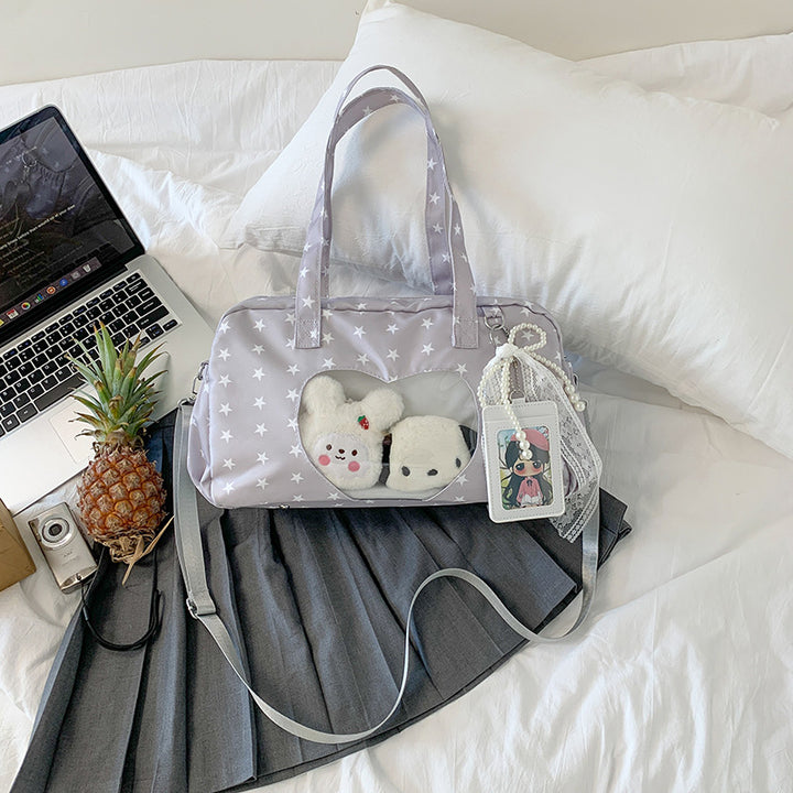 Star-Patterned Multi-Functional Handbag