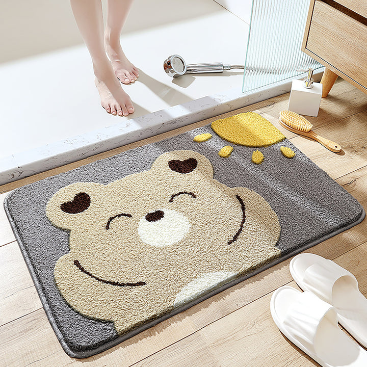 Plush Bunny-Themed Bath Mat Kalsten
