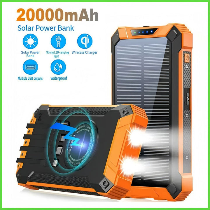 High-performance solar power bank with multifunctional cable Kalsten