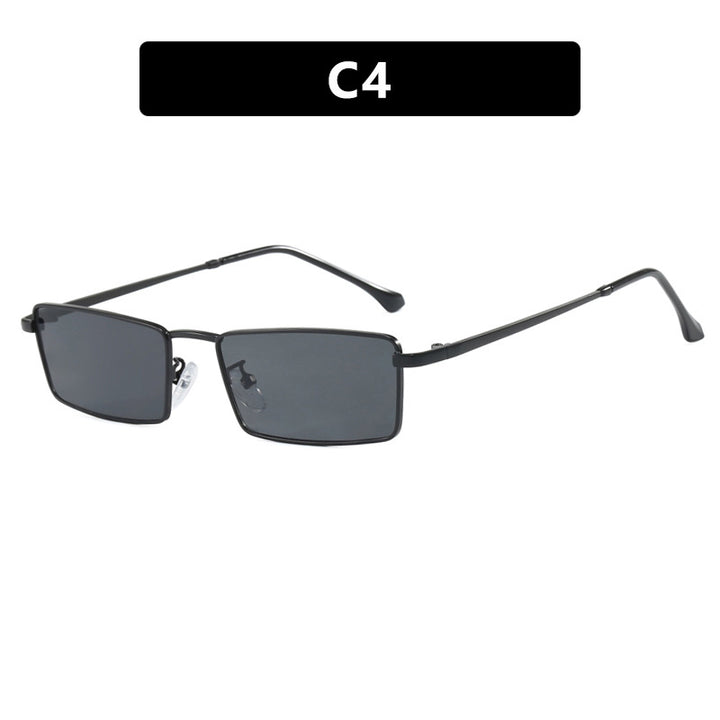 Women square sunglasses with metallic frame and comfortable nose pad Kalsten
