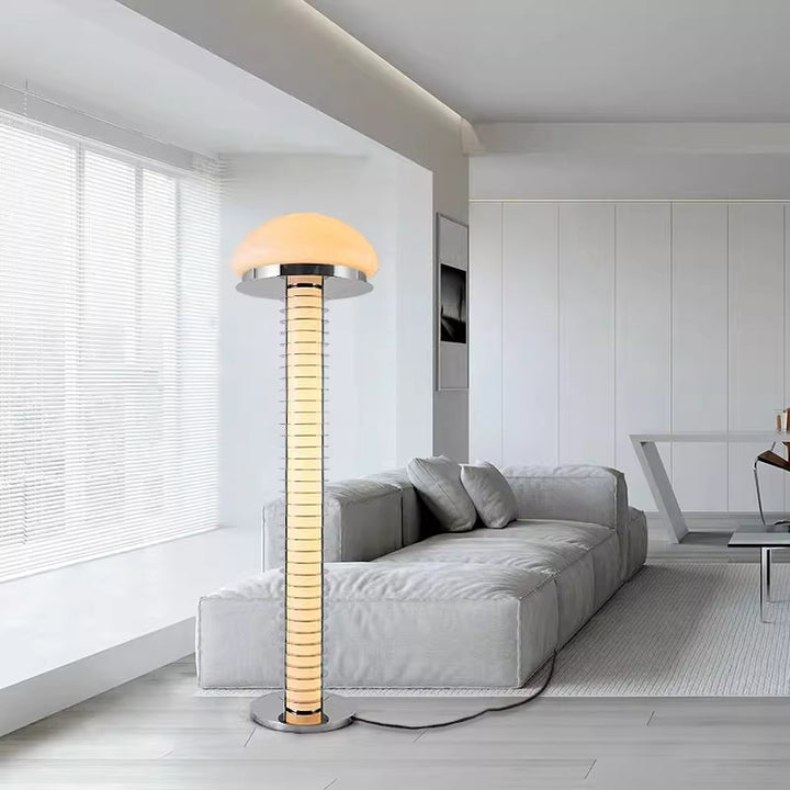 Modern Table Lamp with Dome Shade and Sleek Base