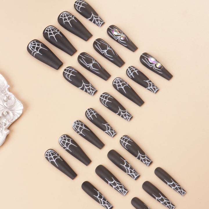Artistic Spider-Themed Press-On Nails Kalsten