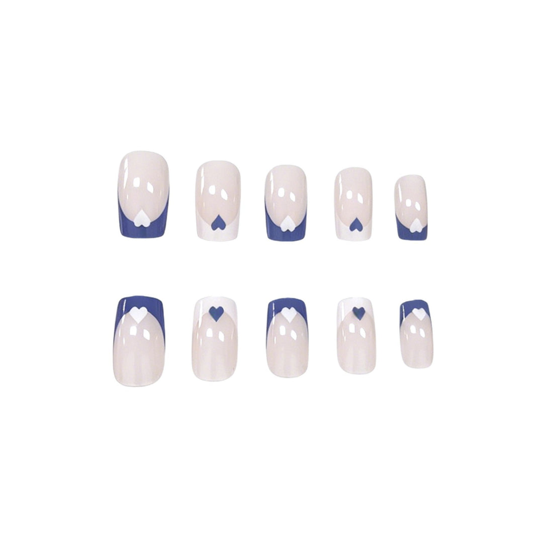 Artistic Heart Design Nail Enhancements Kalsten