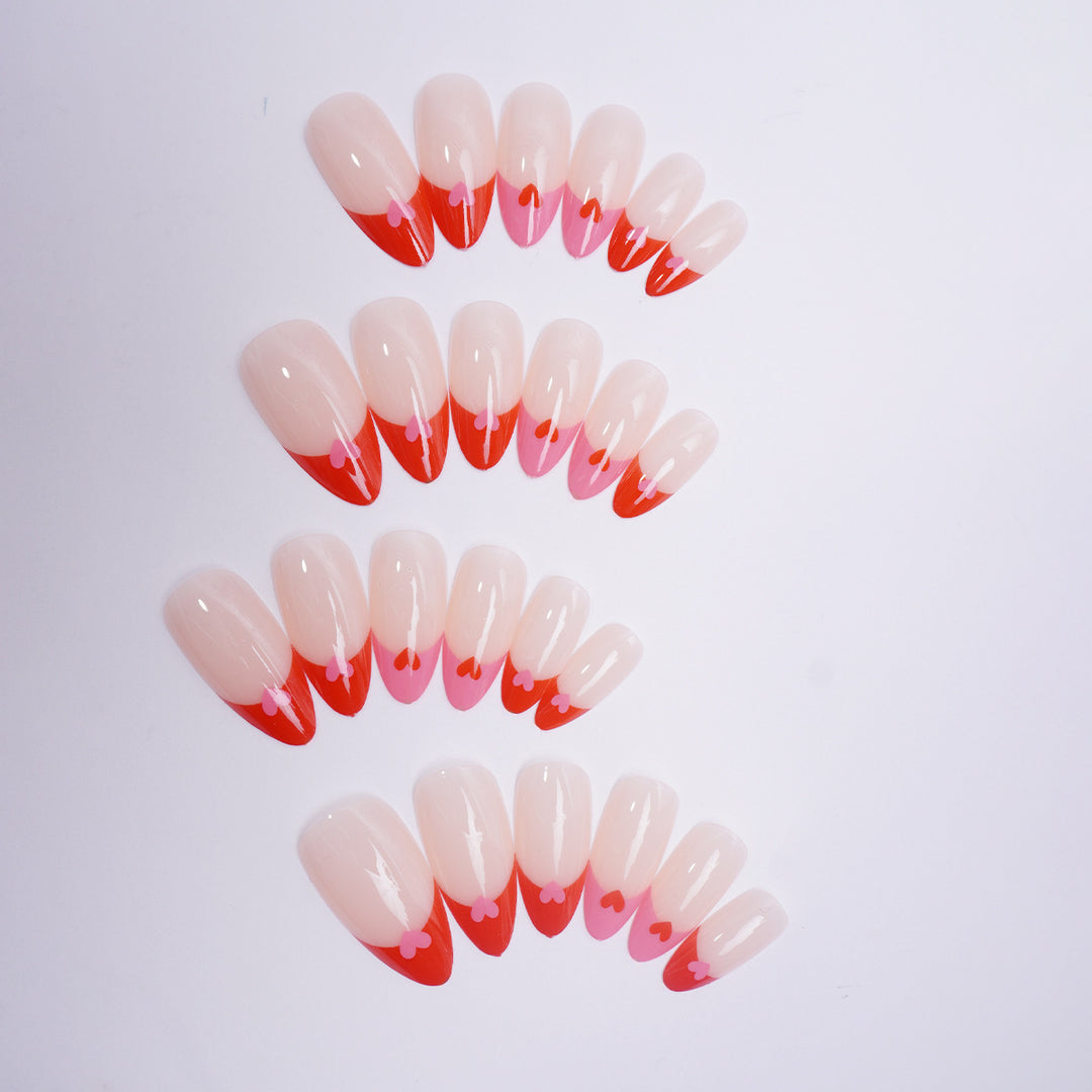 Nail art set with heart design Kalsten
