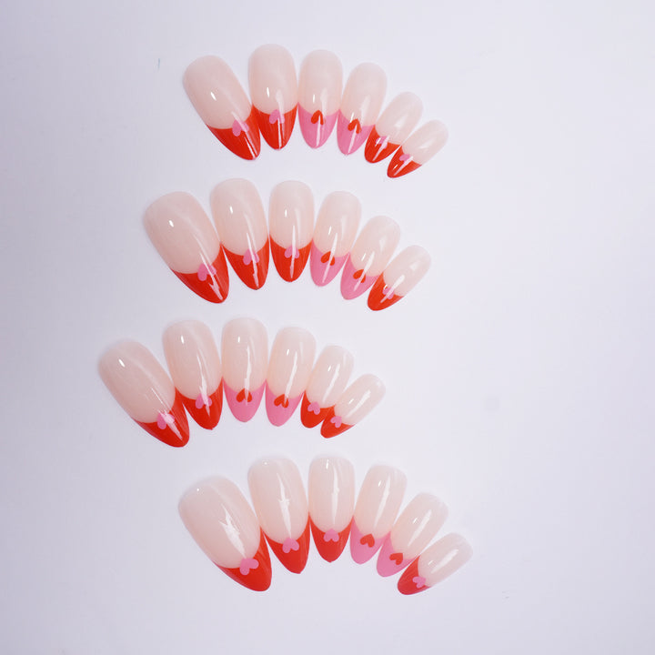 Nail art set with heart design Kalsten