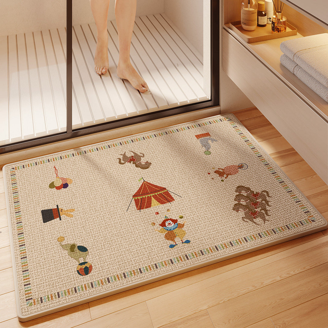 Fun Cartoon Themed Bath Mat Kalsten