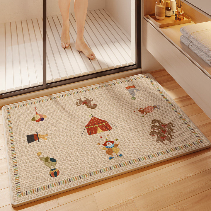 Fun Cartoon Themed Bath Mat Kalsten