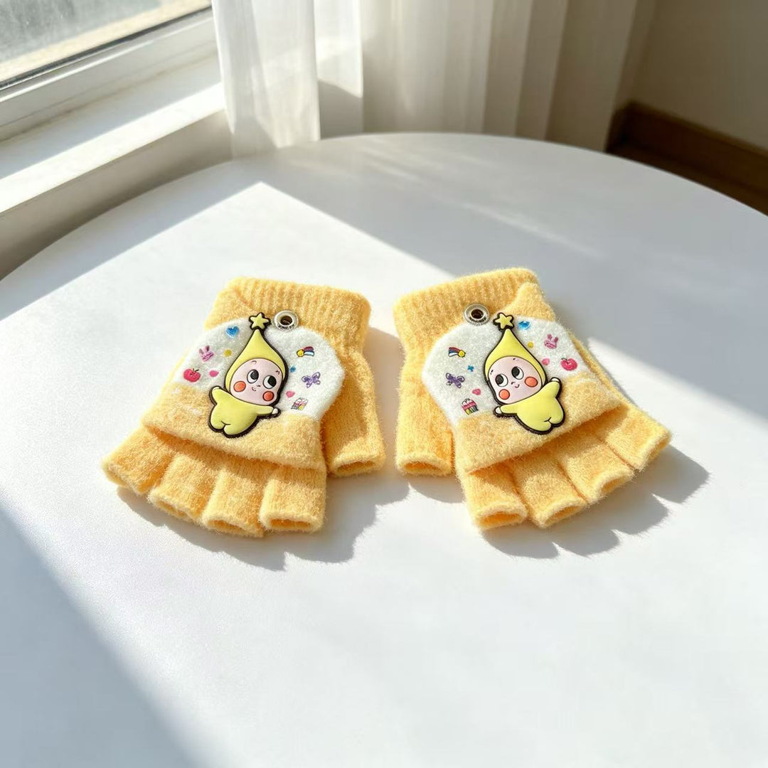 Cute Cartoon-Themed Fingerless Gloves Kalsten