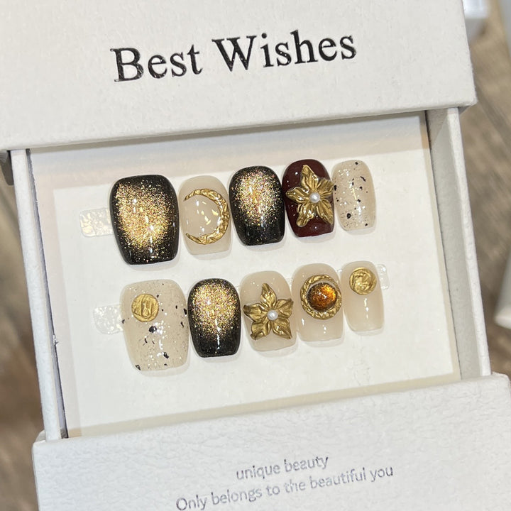 Unique Decorative Press-On Nail Set Kalsten