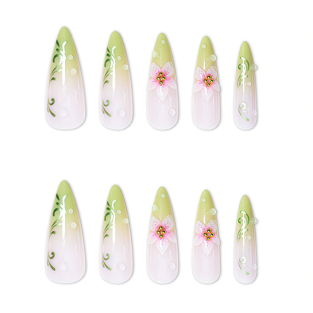 Elegant Stiletto Nail Art Extensions Kalsten