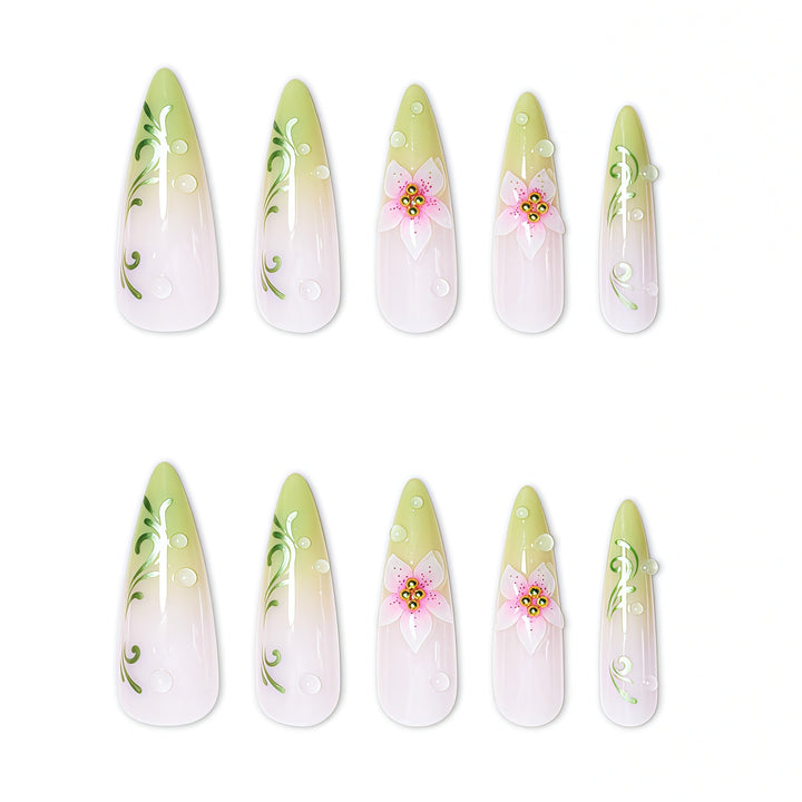 Elegant Stiletto Nail Art Extensions Kalsten