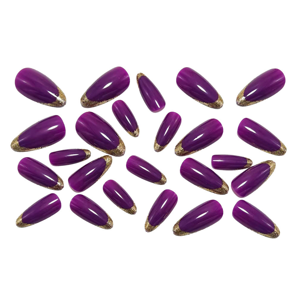 Artificial nails with glitter tip Kalsten