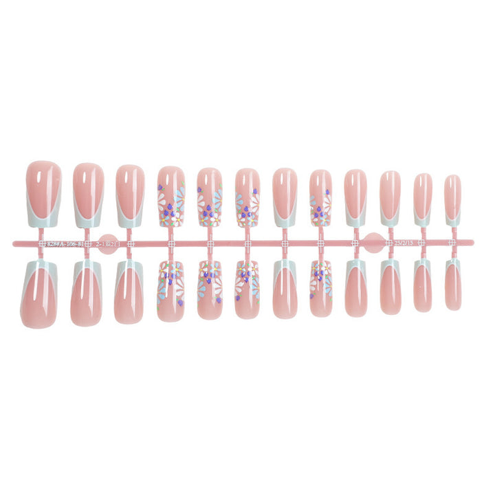 Creative nail art set with floral and shiny accents Kalsten
