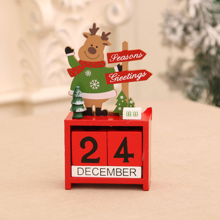 Decorative Wooden Calendar Figurine Kalsten