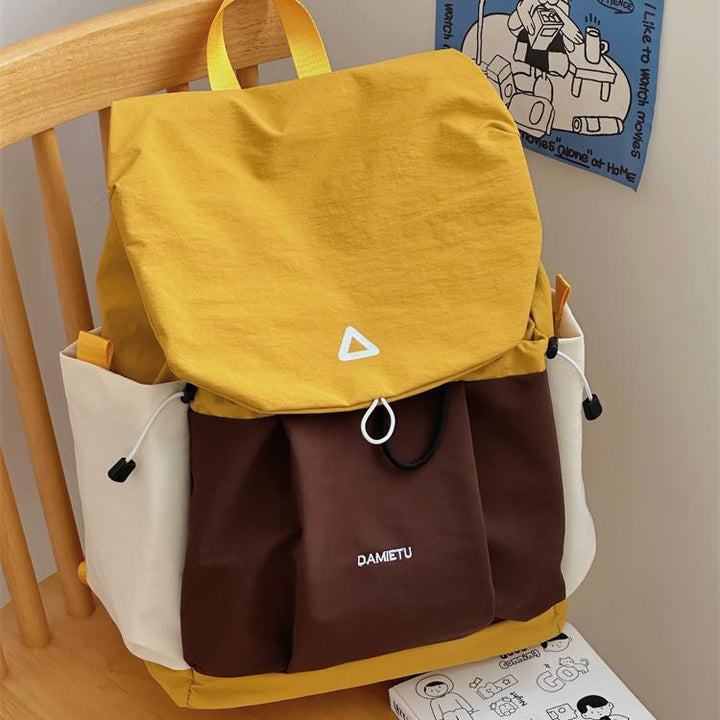 Stylish Multi-Pocket Drawstring Backpack
