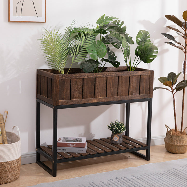 Wooden Planter Stand Kalsten