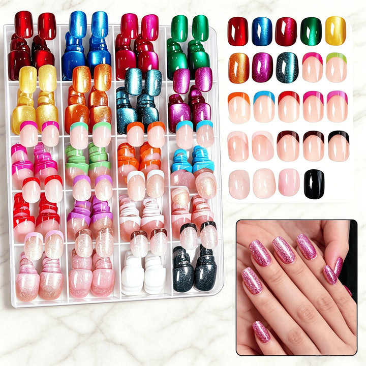 Multi-Style Press-On Nail Art Set Kalsten