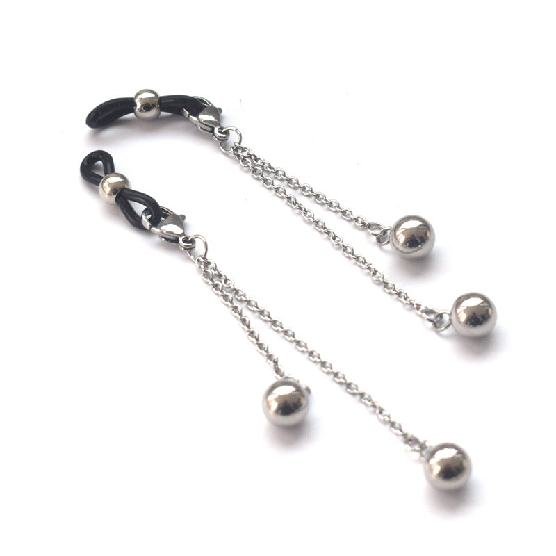 Dangle Earrings with Unique Chain and Bead Design Kalsten