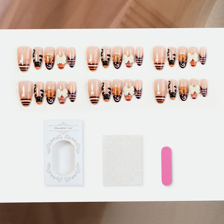 Nail art set with creative Halloween designs Kalsten