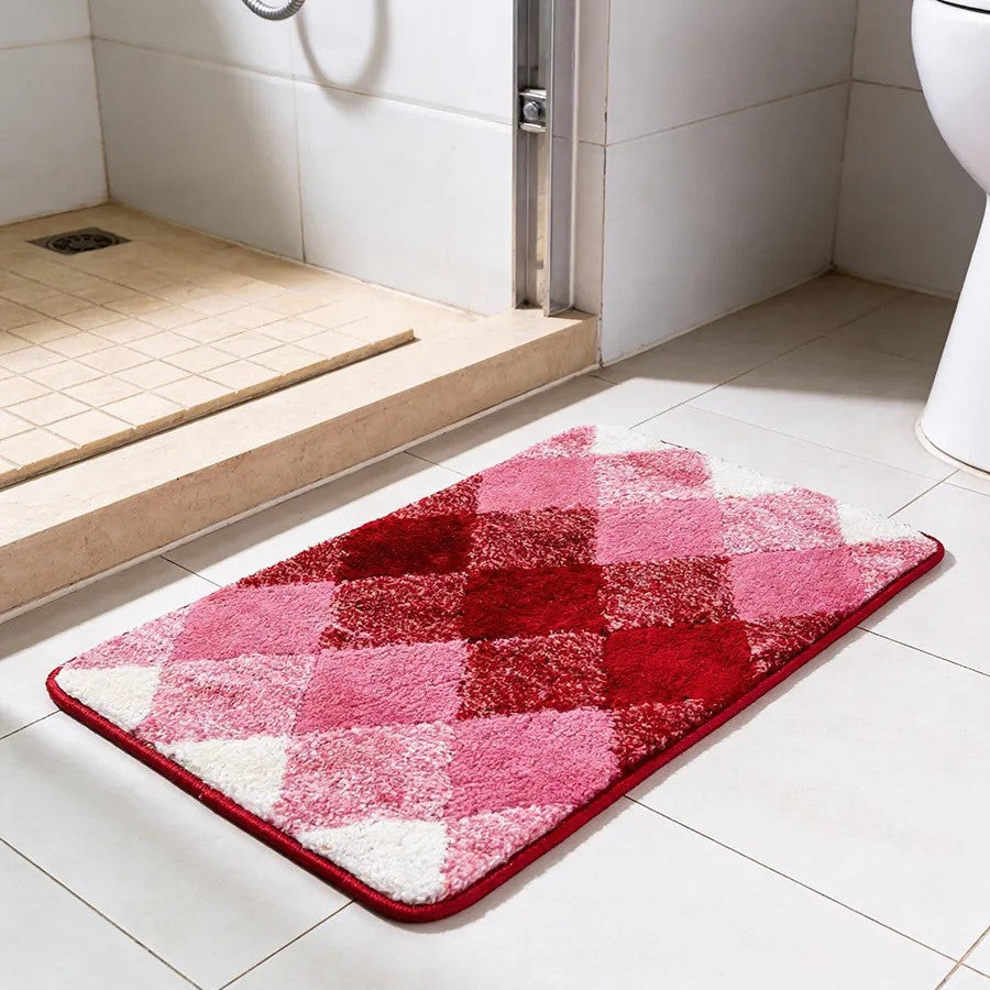 Soft Absorbent Wave Pattern Bath Mat Kalsten