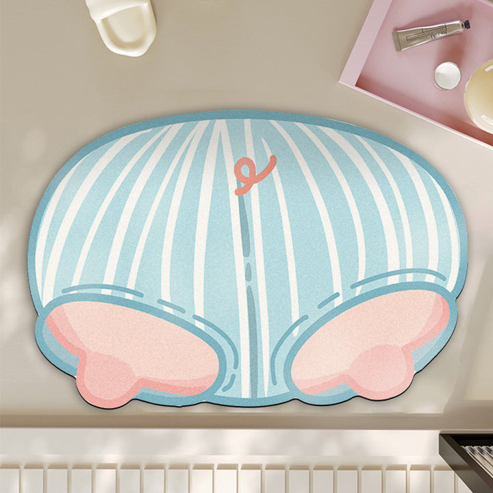 Whimsical Fruit-Shaped Bath Mat