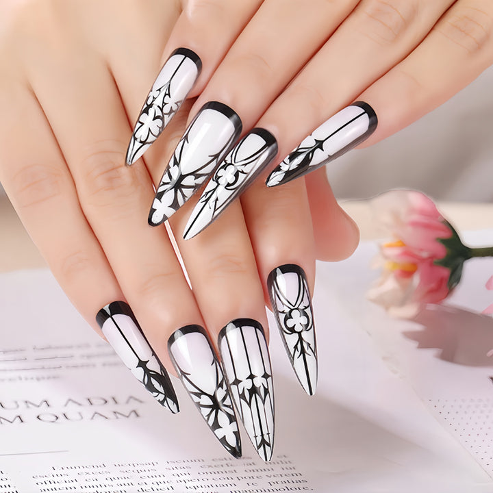 Creative nail art with floral design Kalsten
