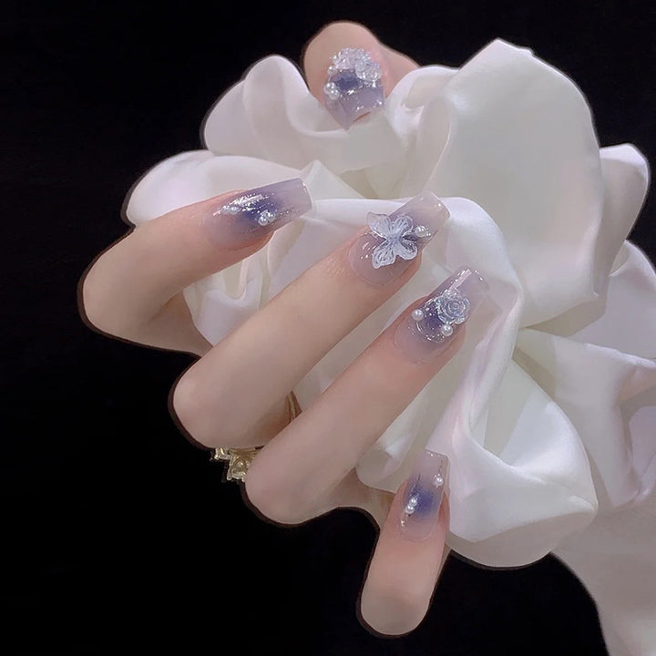Glamorous Heart Nail Tips Kalsten