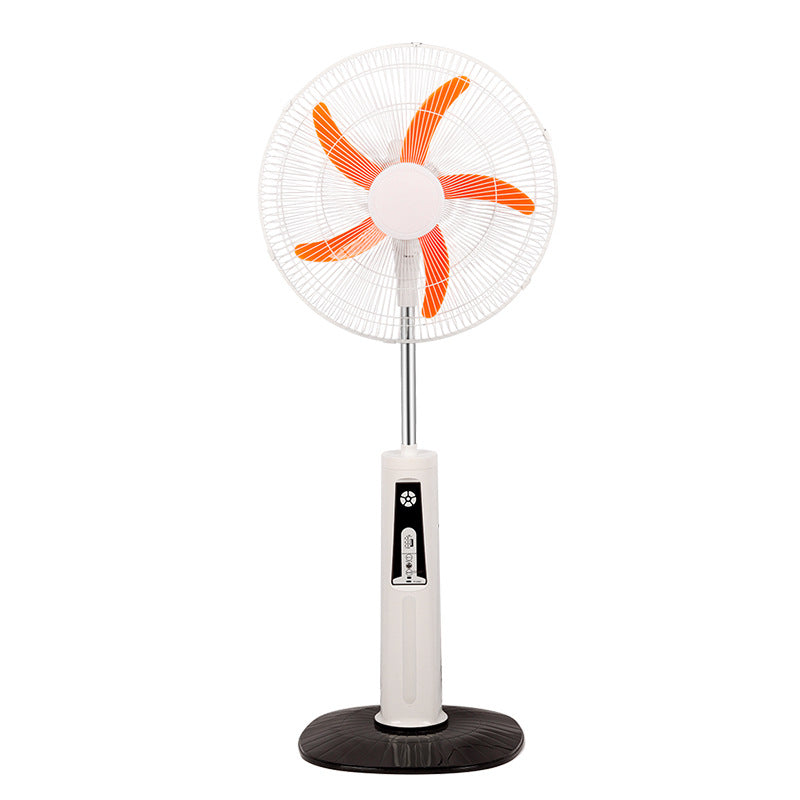 Unisex nan adjustable stand fan with solar panel, brushless motor, USB charging port and LED emergency light Kalsten