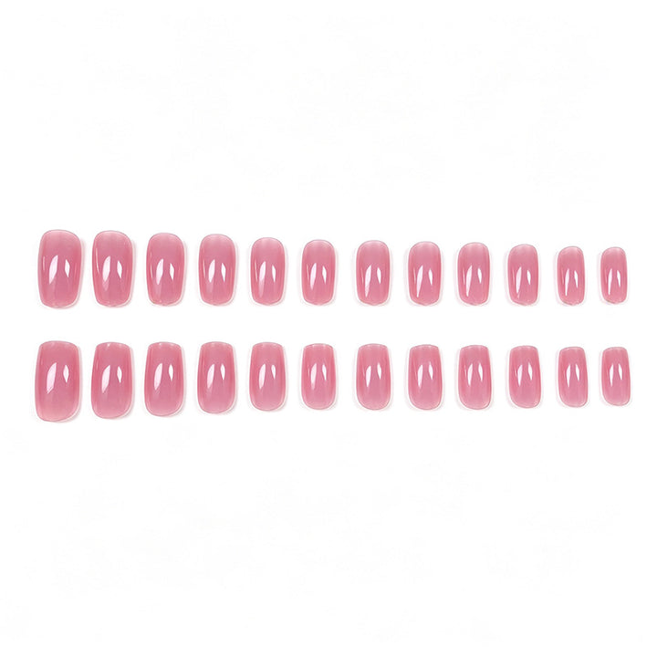 Elegant Square-Shape Gel Nail Enhancements Kalsten