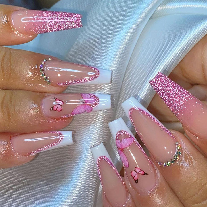 Decorative Butterfly Nail Art Extensions Kalsten