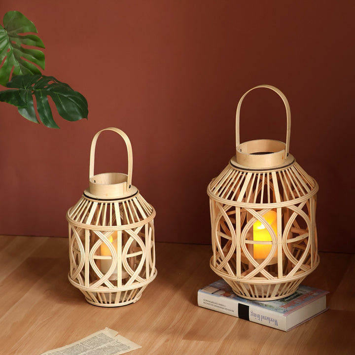 Handcrafted lantern made of rattan Kalsten
