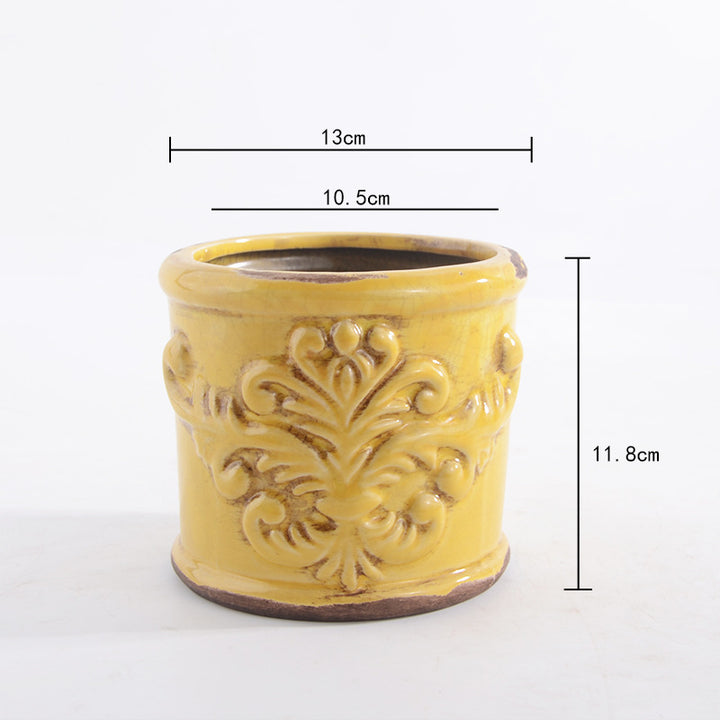 Elegant ceramic flower pot Kalsten