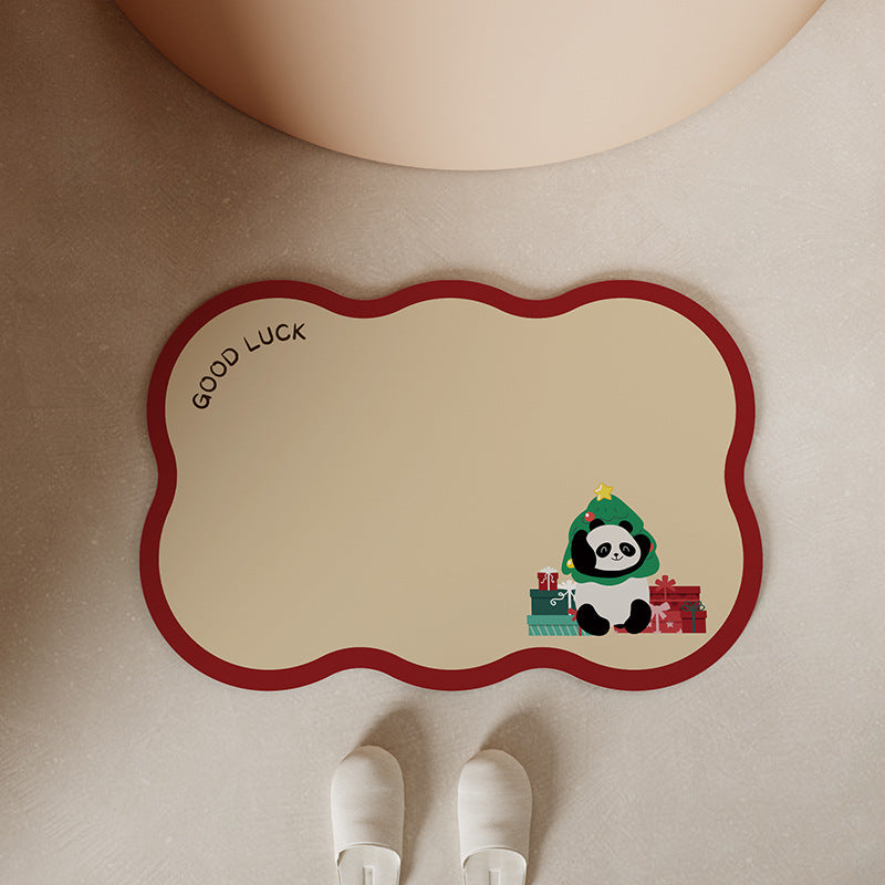 Whimsical Holiday Bath Mat Kalsten