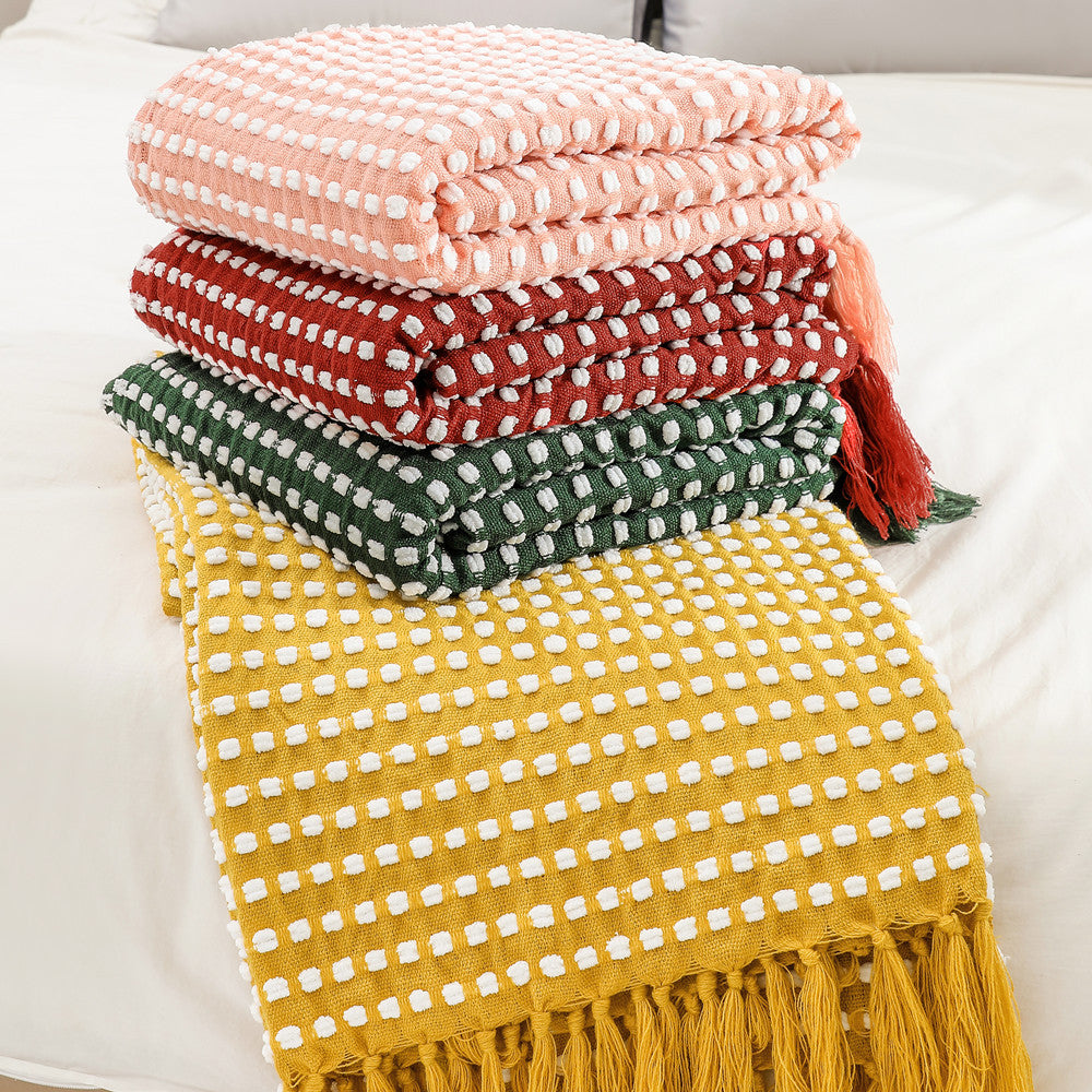 Decorative Woven Throw Blanket