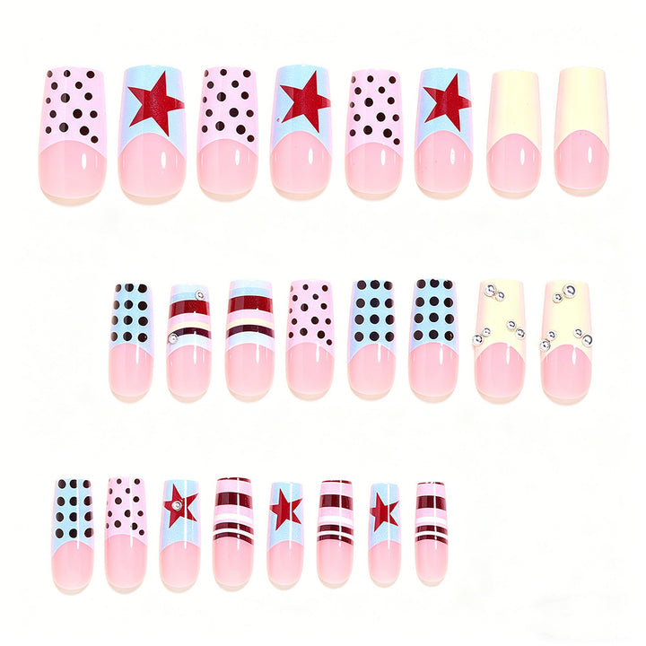 Abstract Design Press-On Nail Art Tips Kalsten