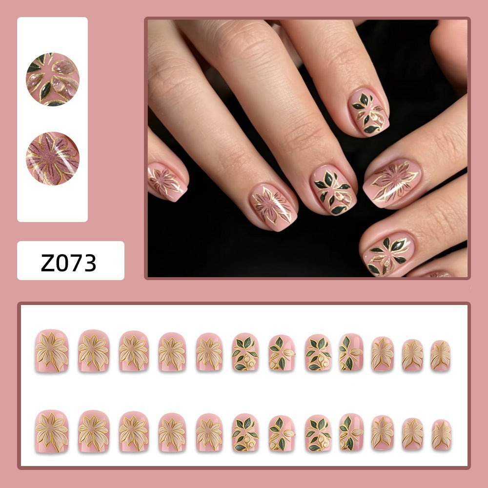 Artificial nails with romantic floral design Kalsten