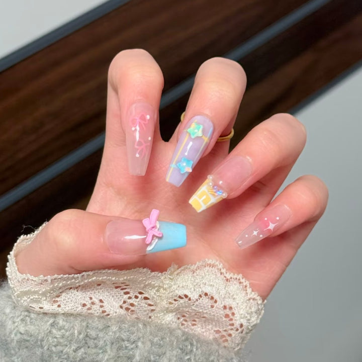 Crystal Embellished Press-On Nails Kalsten