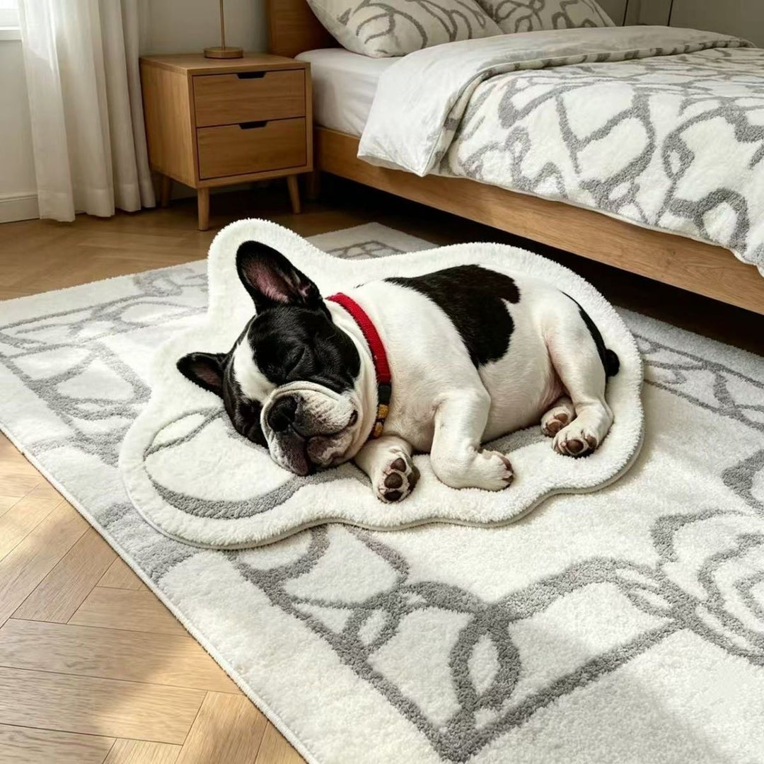 Playful Dog-Shaped Area Rug