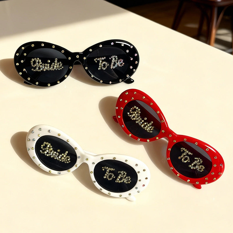Rhinestone-Embellished Bridal Sunglasses Kalsten